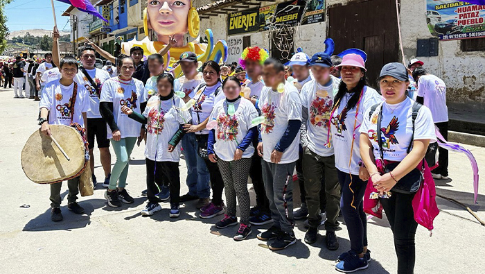 Imagen de las actividades con los usuarioa del Hogar Protegido Huamahuco