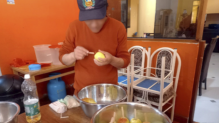 Imagen de las actividades con los usuarioa del Hogar Protegido Huamahuco