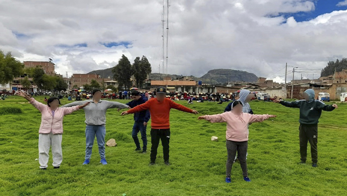 Imagen de las actividades con los usuarioa del Hogar Protegido Huamahuco