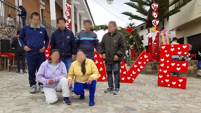Imagen de las actividades con los usuarioa del Hogar Protegido Huamahuco