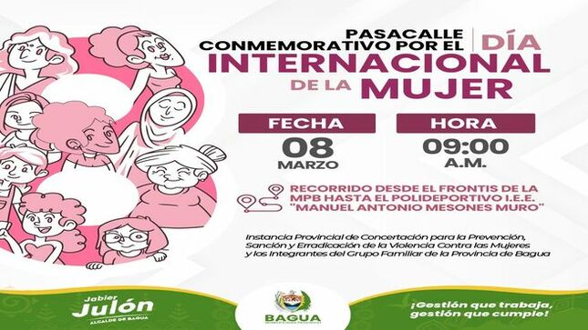 Actividades en Marco al Día Internacional de la Mujer