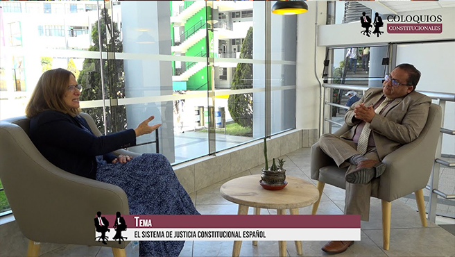 En Coloquio Constitucional del CEC del TC es entrevistada la profesora española María José Roca Fernández