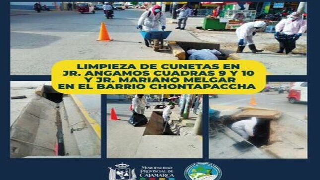 ✅La gerencia de Desarrollo Ambiental y la subgerencia de Gestión Integral de Residuos Sólidos, realizaron la limpieza de cunetas del Jr. Angamos cuadras 9y10 y el Jr. Mariano Melgar, en el Barrio Chontapaccha.
👉Estos trabajos se estarán realizando en todos los sectores de la ciudad.