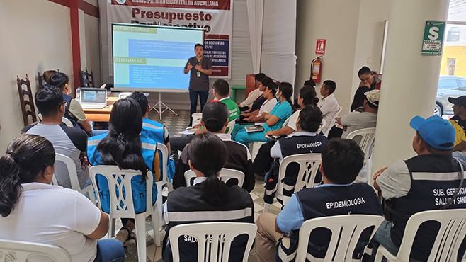 Aucallama realiza jornada de capacitación e información sobre el Dengue.