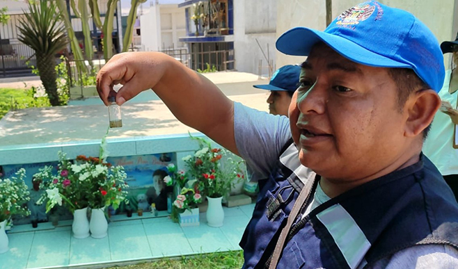Aucallama realiza jornada de capacitación e información sobre el Dengue y realiza visita de campo.