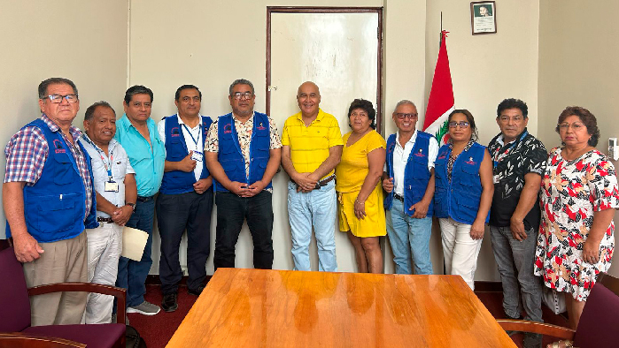 Visita de dirigentes FER Lima - FENUTSSA