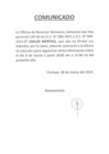 Vista preliminar de documento COMUNICADO SALUD MENTAL - FIRMA DE ADENDAS