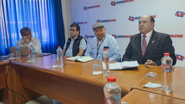 Autoridades de UNJBG y Zofra Tacna en Reunión 