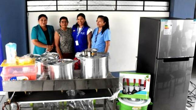 GORE y OIM implementan cocina en colegio Almirante Miguel Grau