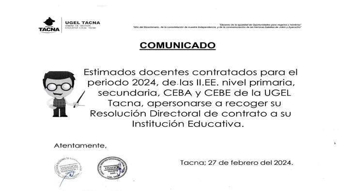 Archivo JPG de comunicado