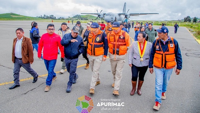 Gracias a la gestión del gobernador regional, Percy Godoy, llegó la ayuda humanitaria para nuestros hermano damnificados de Andahuaylas