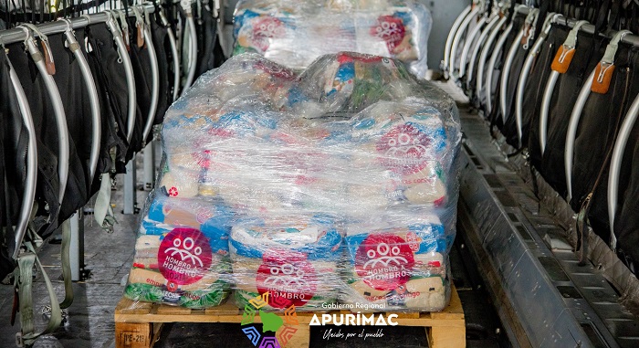 Gracias a la gestión del gobernador regional, Percy Godoy, llegó la ayuda humanitaria para nuestros hermano damnificados de Andahuaylas