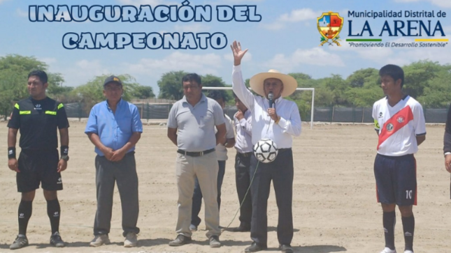 Inauguración de Campeonato de fútbol Casagrande 