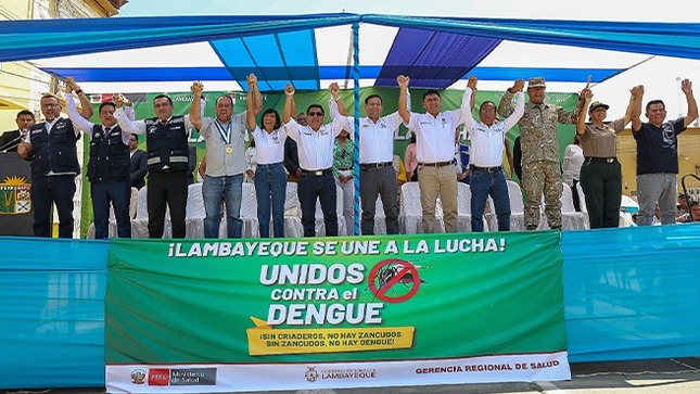 Lambayeque: ministro César Vásquez llegó con el batallón contra el dengue a la provincia de Ferreñafe