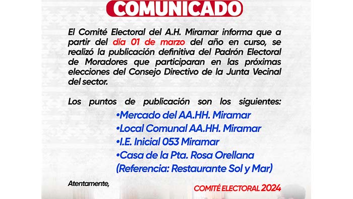 Padrón electoral