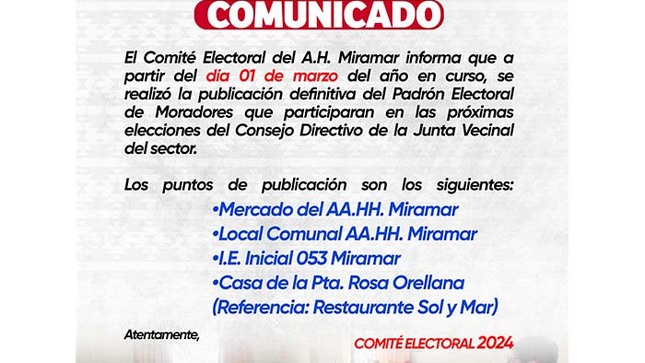 Padrón electoral