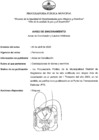 Vista preliminar de documento Aviso de Sinceramiento - Actas