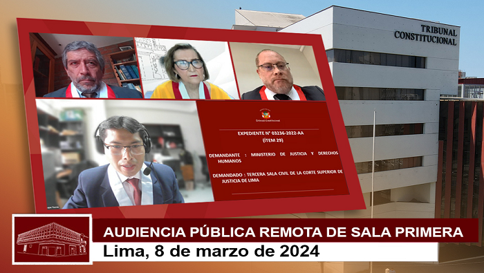 70 causas quedaron al voto luego de sesionar en audiencia pública la Sala Primera
