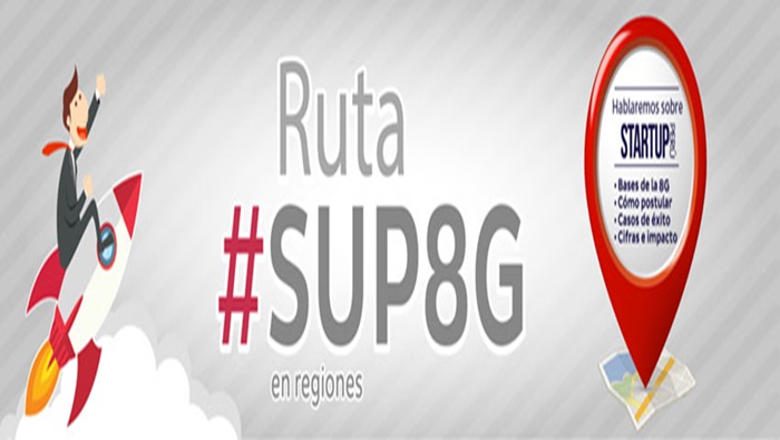 Banner ruta informativa del concurso StartUp Perú 8G a nivel nacional 