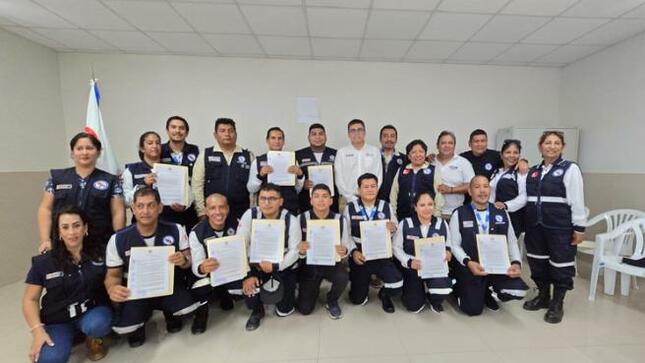 Piura: Minsa presentó un nuevo equipo de brigadistas hospitalarios en emergencias y desastres en salud
