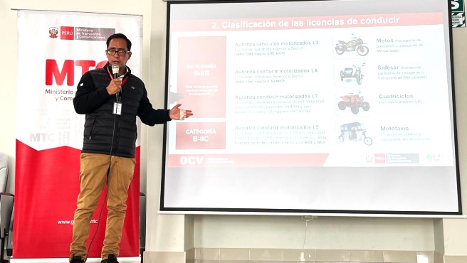 MTC capacita a municipios en el proceso de integración de brevetes de motos y mototaxis al Sistema Nacional de Conductores