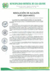 Vista preliminar de documento Resolución de Alcaldía 097-2024