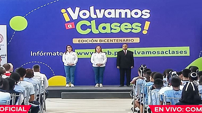 Presidenta Boluarte informó durante su discurso por el inicio del año escolar