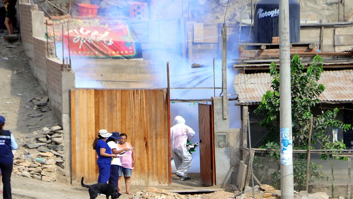  intervención para la eliminación del zancudo transmisor del Dengue