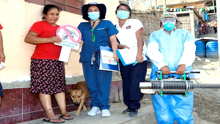  intervención para la eliminación del zancudo transmisor del Dengue