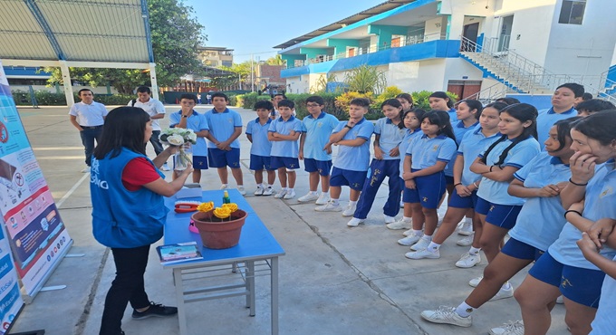 EsSalud Piura: alumnos de colegio San Gabriel se benefician con charla de sensibilización para prevenir casos de dengue