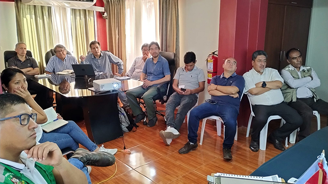 Reunión de trabajo para el Plan de Acondicionamiento Territorial en Aucallama.
