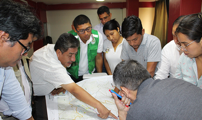 Reunión de trabajo para el Plan de Acondicionamiento Territorial en Aucallama.