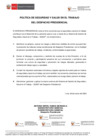 Vista preliminar de documento Politica de Seguridad y Salud en el Trabajo 2024 