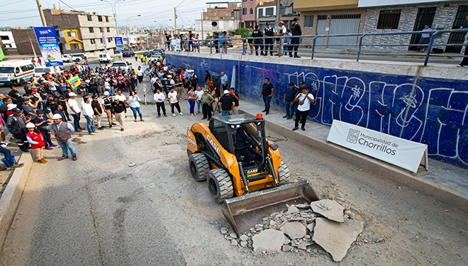 Trabajos en la Av. El Sol beneficiarán a medio millón de personas