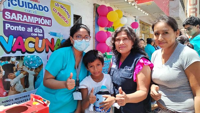 Lambayeque: especialistas del Minsa monitorean las jornadas de vacunación del esquema regular en menores de 5 años