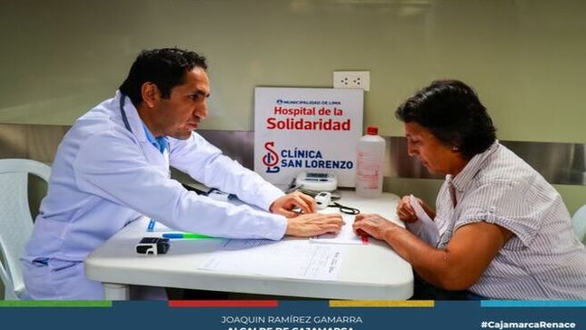 📌La Municipalidad Provincial de Cajamarca en una alianza estratégica con el Solidaridad San Lorenzo Cajamarca, realizaron la primera gran campaña móvil de salud en el distrito de Jesús, beneficiendo a decenas de pobladores de la zona. 
✅La subgerencia de salud y la clínica móvil siguen recorriendo toda la provincia para llevar atención médica gratuita en las especialidad de Medicina General, Obstetricia y Odontología. Ademas, por parte del hospital de la Solidaridad tuvimos los servicios de Cardiología, Cirugía General, Laboratorio, Rayos X,Optometría, Masoterapia, Podología y Farmacia. 