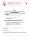 Vista preliminar de documento EMPRESA RADIO DIFUSORA SONORA COMERCIAL Y TELEVISION BICOLOR S.R.L. FM PALPA - ICA