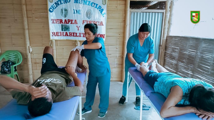 Foto Brindan terapias físicas a domicilio a beneficiarios de Omaped.