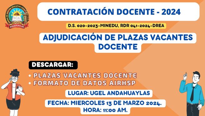 Contratacion docente 2024 adjudicacion 13032024