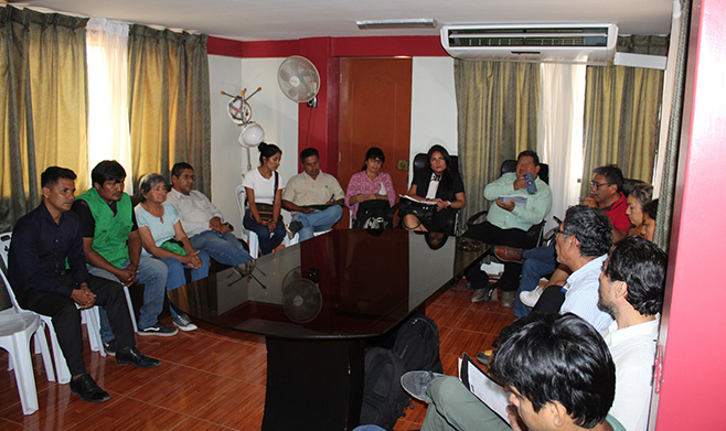 Reunión de trabajo con equipo técnico MVCS, MDA y Comunidad Campesina de Aucallama.