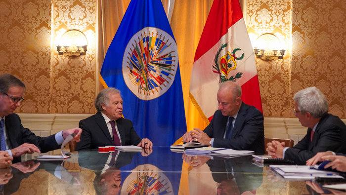 Canciller González-Olaechea Franco sostuvo reuniones con secretario general de la OEA y congresistas de EE.UU.