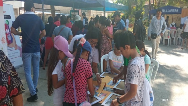 DRTPE Piura como Secretaria Técnica del Comité Directivo Regional de la Prevención y Erradicación del Trabajo Infantil participó en Feria Multisectorial de Barrio Seguro.