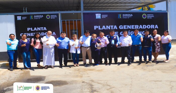 Hospital Regional de Ica inaugura dos Plantas de Oxígeno