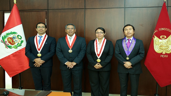 Presidente del TC Francisco Morales recibió la visita de la Junta de Decanos de los Colegios de Abogados del Perú