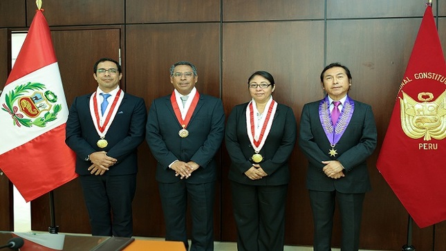 Presidente del TC Francisco Morales recibió la visita de la Junta de Decanos de los Colegios de Abogados del Perú