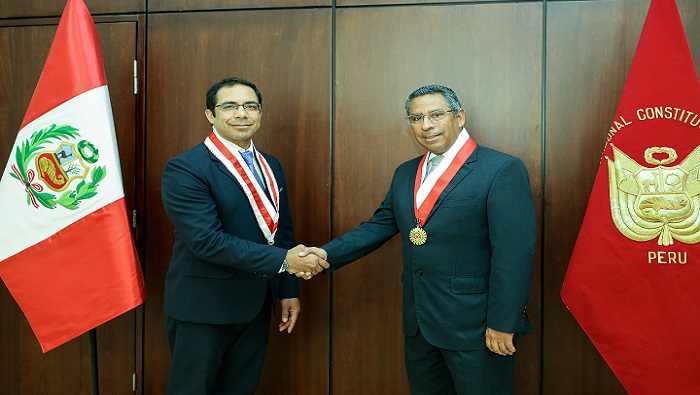 Presidente del TC Francisco Morales recibió la visita de la Junta de Decanos de los Colegios de Abogados del Perú