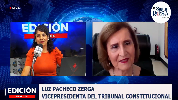 “Estamos perdiendo la confianza en las autoridades debido a la corrupción” asegura la vicepresidenta del TC Luz Pacheco