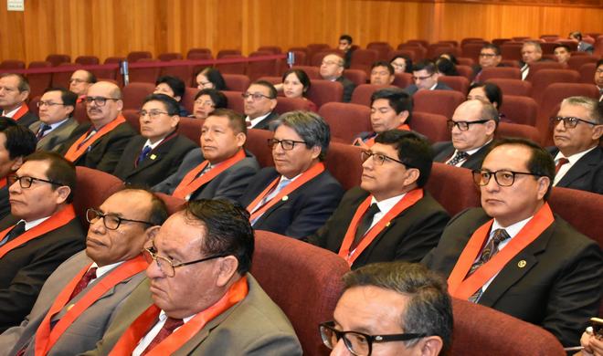 El presidente de la Corte Superior de Lima Sur Dr. Marco Angulo Morales participó de la reunión anual de presidentes de Cortes