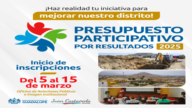 ¡Presupuesto Participativo 2025! 