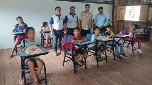 Cancillería Puerto Maldonado fortalece desarrollo fronterizo y lleva alegría a niños de la comunidad nativa de Bélgica